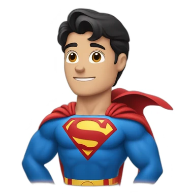 Superman in a heart sticker