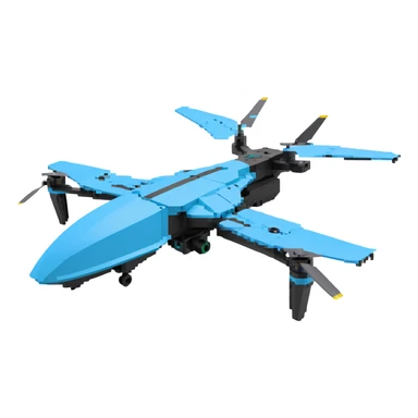 Ukrainian strike drone with a futuristic design sticker