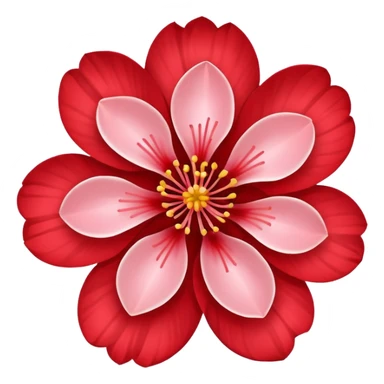 red sakura' sticker