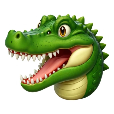 drooling from mouth crocodile emoji sticker