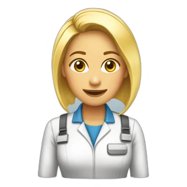 travailler ordinateur femme sticker