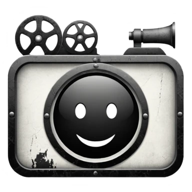 Grunge Film logo sticker