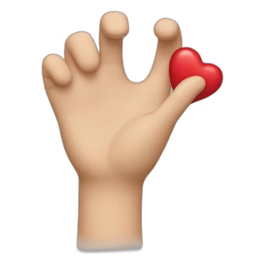 Coeur dans la main  sticker