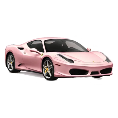 small light pink ferrari  sticker