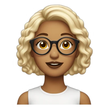 girl-with-round-glasses-and-makeup sticker