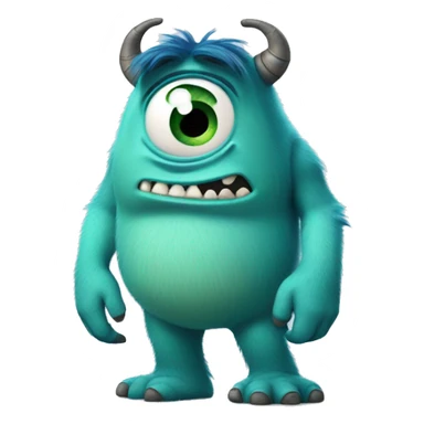 Sad monster inc sticker