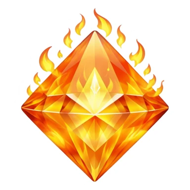 create a diamond on fire sticker
