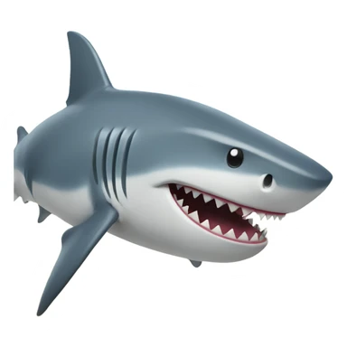 Shark at the beach sticker
