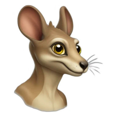 Kangourou alien sticker