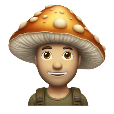Mushroom man sticker
