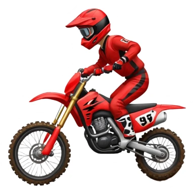une  moto cross qui vole sticker