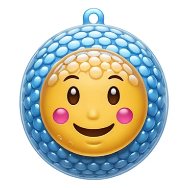 emoji wrapped in bubble wrap sticker