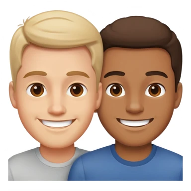 two guys knowing each others sticker