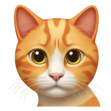Orange sherbert cat sticker
