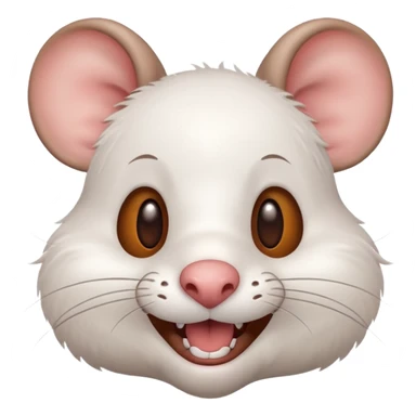 Rat smiling emoji sticker