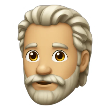 Barbue qui fait un coeur sticker