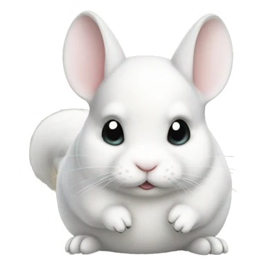 White chinchilla  sticker