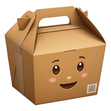 food take away box sticker