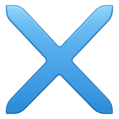 Este emoji✅en azul y que no tenga brillo sticker