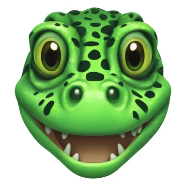 Green Gila Monster Head sticker