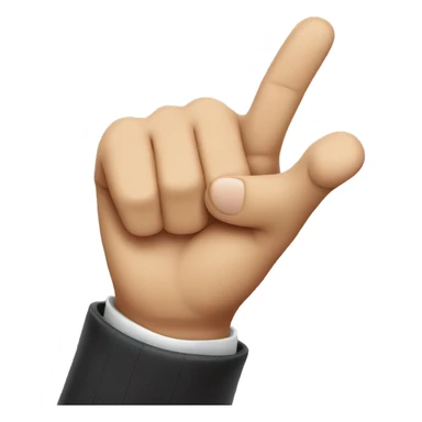 finger pointing man sticker