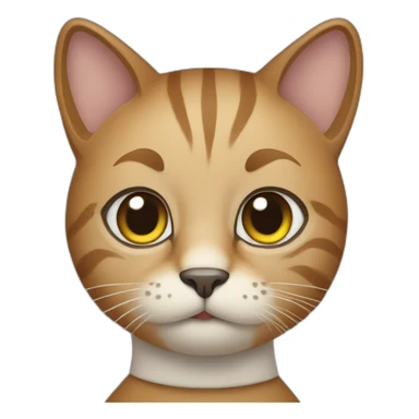 Cat wearing unitard  sticker