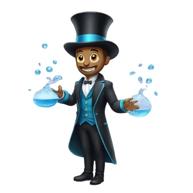 A magician who can control water  sticker