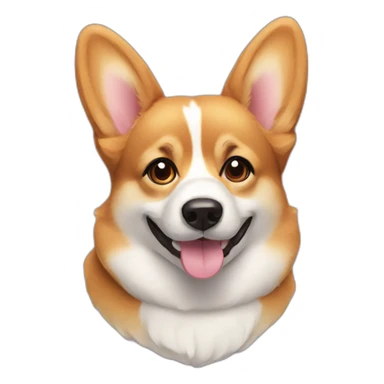 cute corgi face sticker