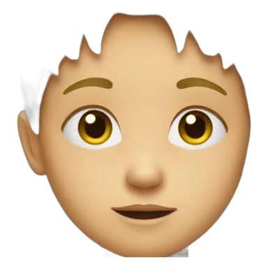 young child face sticker