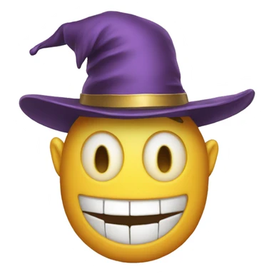 A clow with a hat sticker