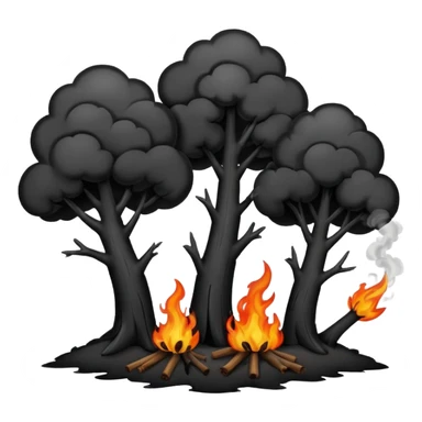 Burnt Trees sticker