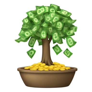 Money tree sticker