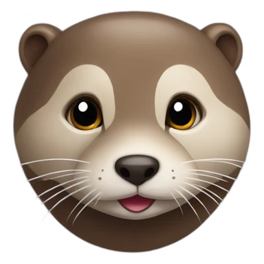Loutre dans un coeur sticker