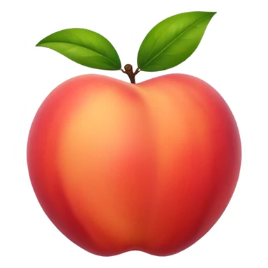 Peach slap hard red sticker