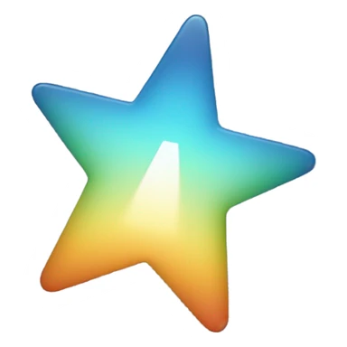 line pointing upward with a glowing star at the end sticker