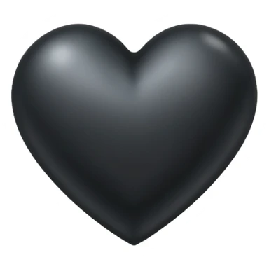 black metal heart sticker