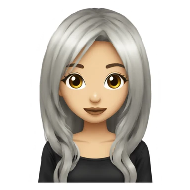 goshikku gyaru girl with black clothes sticker