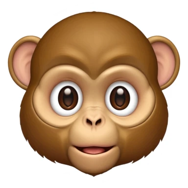 monkey covers mouth sticker