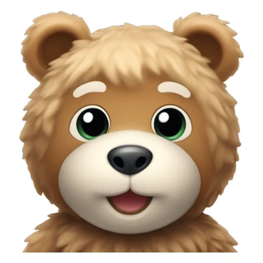 Teddy bear toy sticker