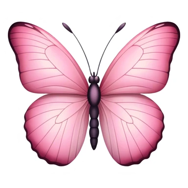 Light pink butterfly sticker