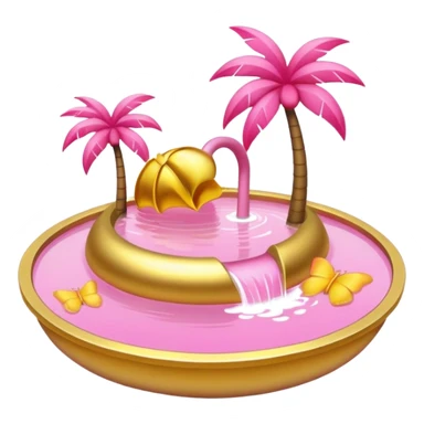 belief gold pink paradise sticker