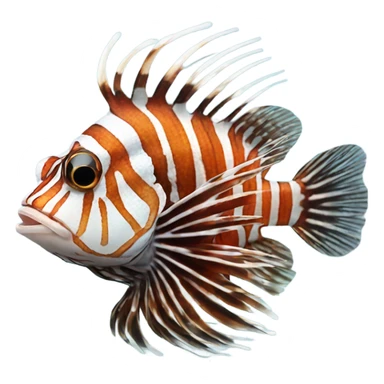 realistic lion fish sticker