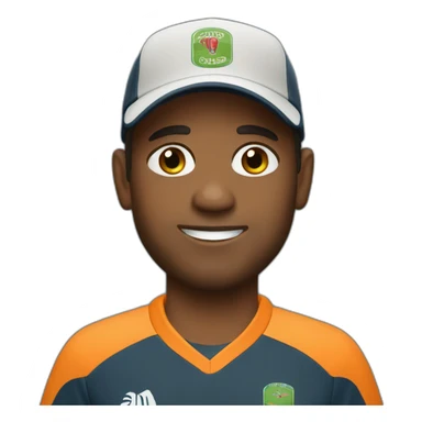 young cricket coach sticker