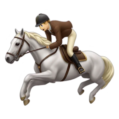Cheval saut sticker