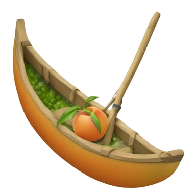 Pêche dans obergine sticker