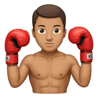 Can you make a cardboard box man with boxing gloves sticker