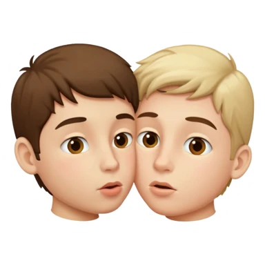 Two boys kissing ￼ sticker