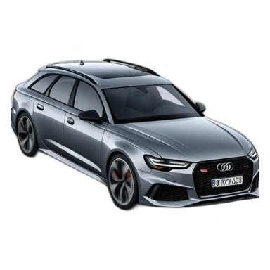 macron dans une audi rs6 sticker