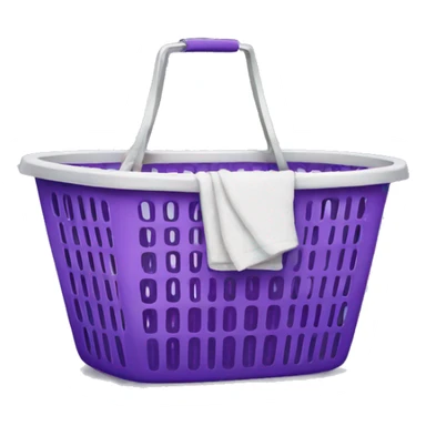 Purple laundry basket  sticker