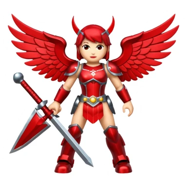 a roblox red valkyrie without people sticker